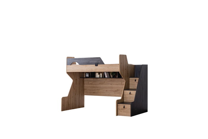 Hanah Home Litera Aktif en Antracita y Marrón Hanah Home Litera Aktif en Antracita y Marrón